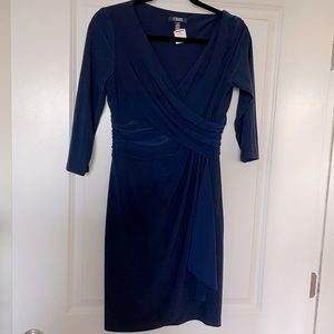 NEW Chaps Formal Navy Dress